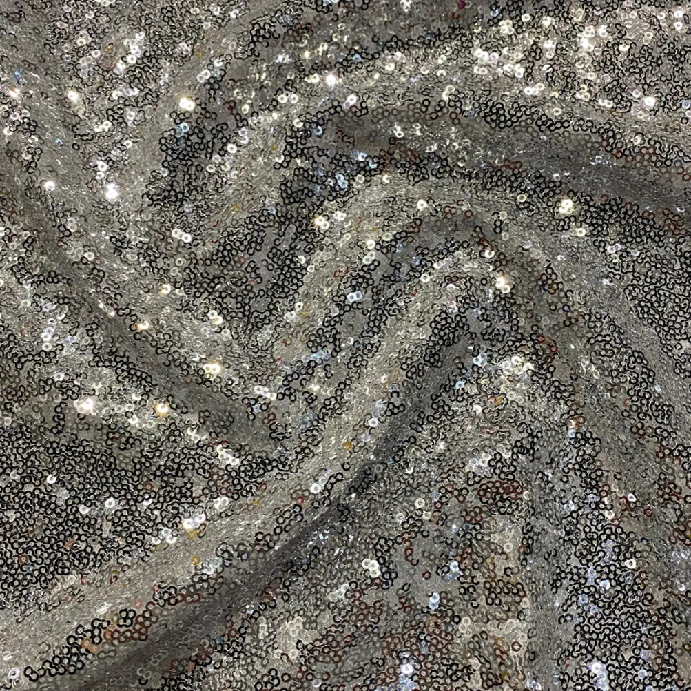 Glitz Sequins Table Runner in Silver