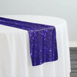 Glitz Sequins Table Runner in Purple