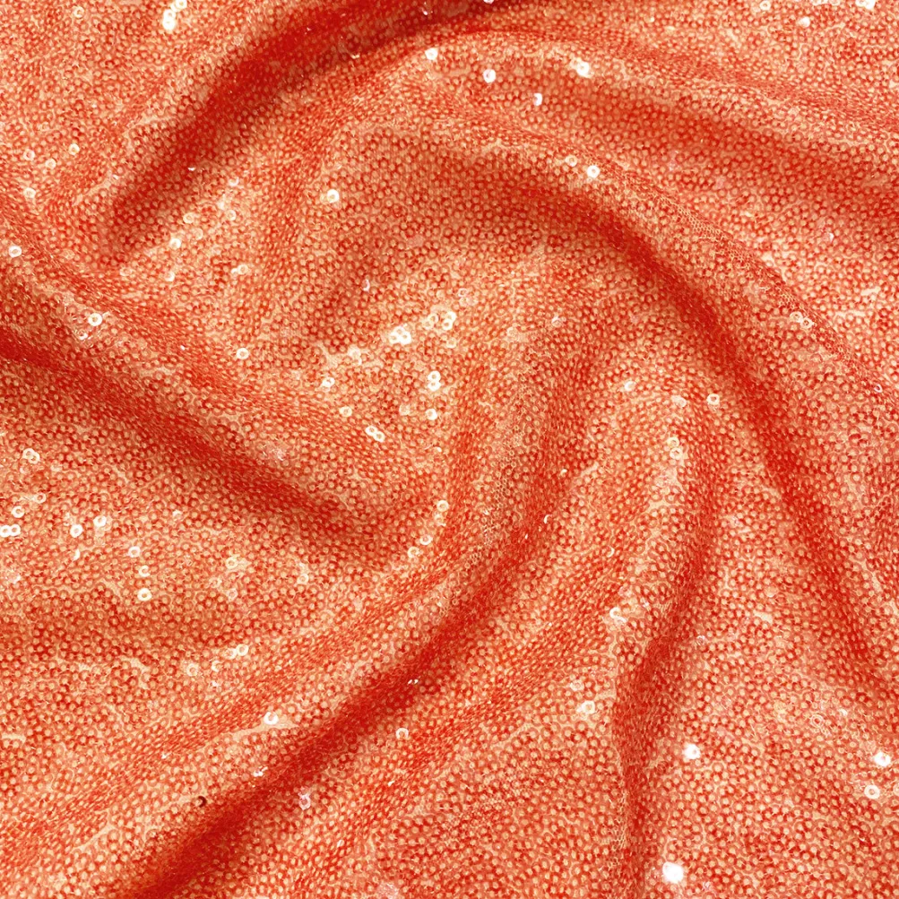 Glitz Sequins Table Runner in Peach