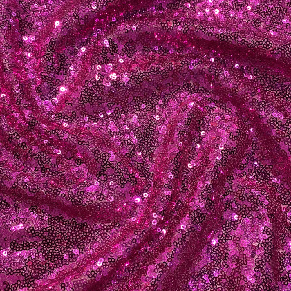 Glitz Sequins Table Runner in Fuchsia