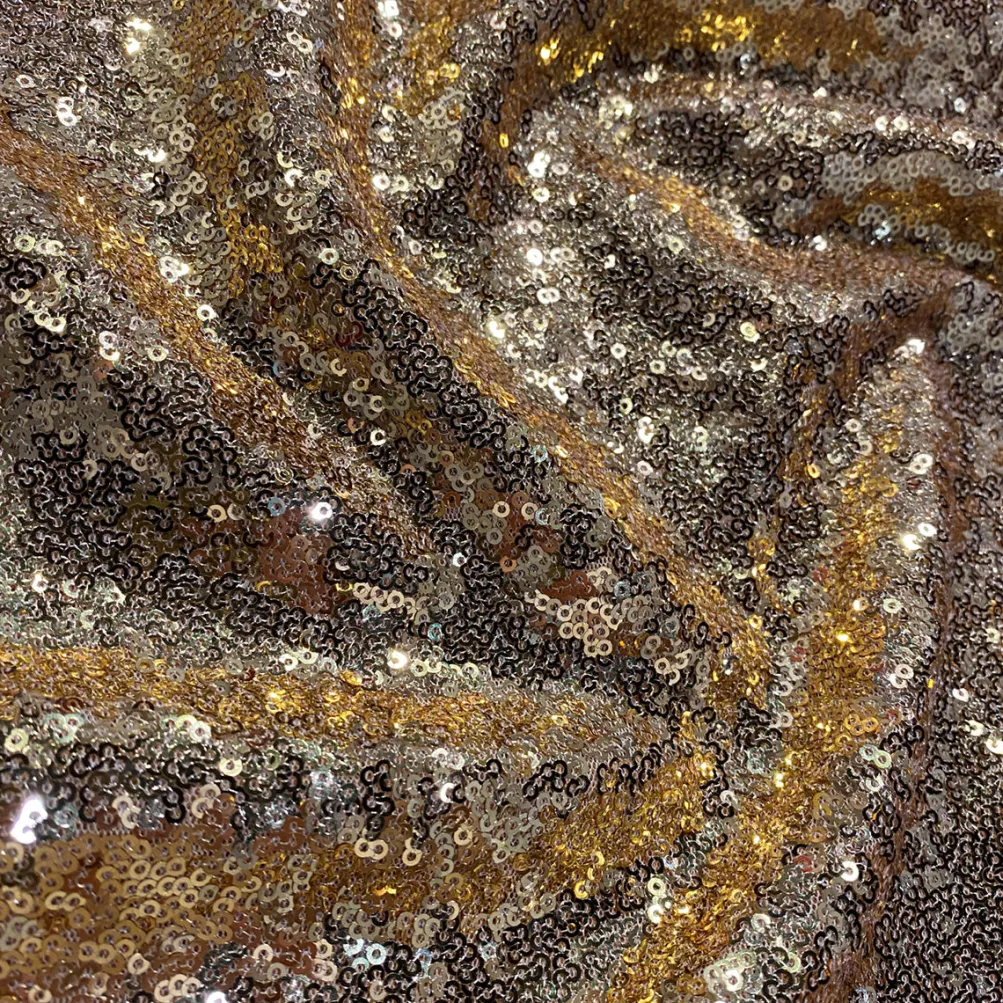 Glitz Sequins (w/ Poly Lining) Table Napkin in Gold 24K