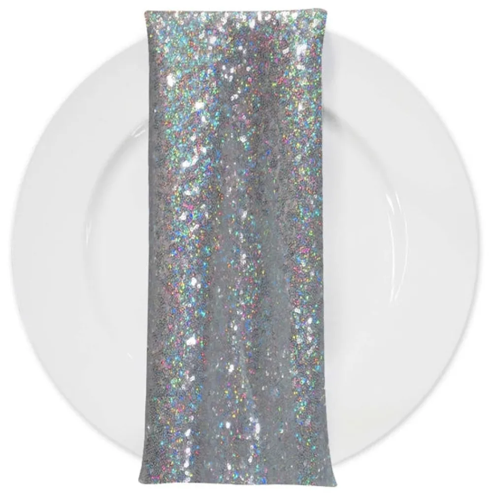 Glitz Sequins (w/ Poly Lining) Table Napkin in Mermaid