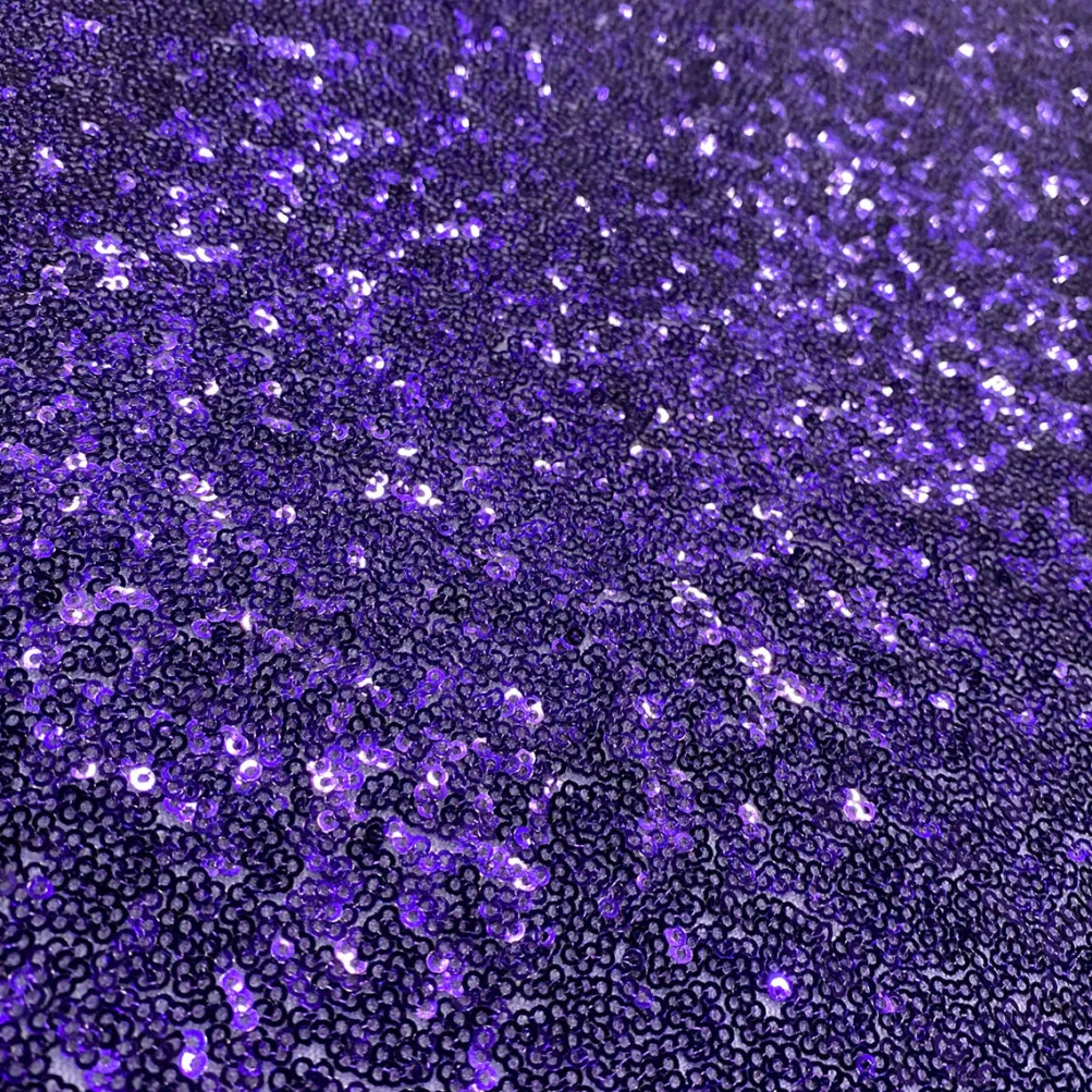 Glitz Sequins (w/ Poly Lining) Table Napkin in Purple