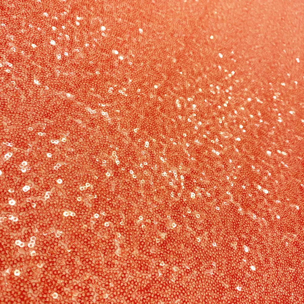Glitz Sequins (w/ Poly Lining) Table Napkin in Peach