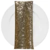 Glitz Sequins (w/ Poly Lining) Table Napkin in Gold 18K