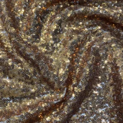 Glitz Sequins (w/ Poly Lining) Table Napkin in Copper