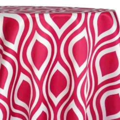 Groovy Print (Lamour) Table Linen in Fuchsia