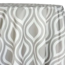 Groovy Print (Lamour) Table Linen in Silver