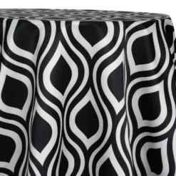 Groovy Print (Lamour) Table Linen in Black