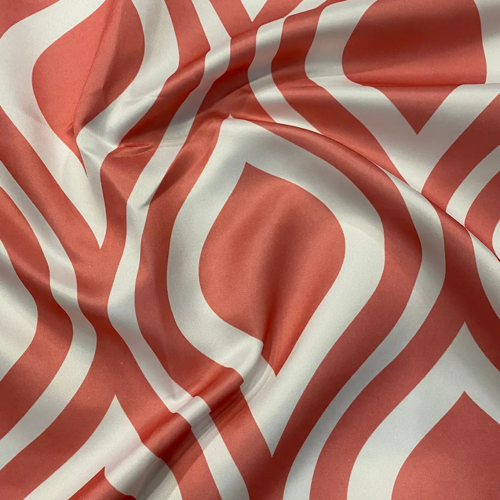 Groovy Print (Lamour) Table Linen in Coral