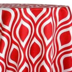 Groovy Print (Lamour) Table Linen in Red