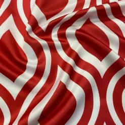 Groovy Print (Lamour) Table Napkin in Red