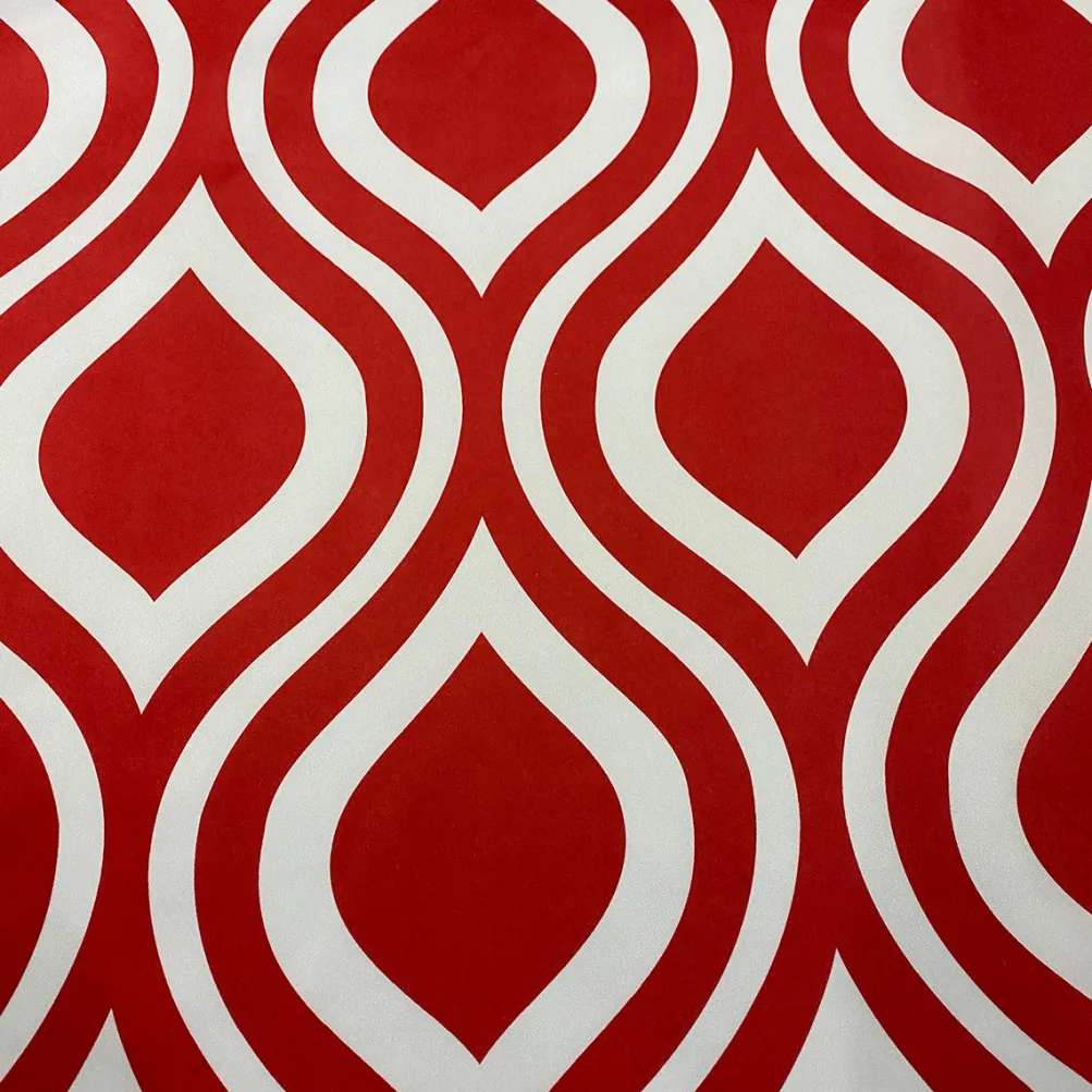 Groovy Print (Lamour) Table Runner in Red