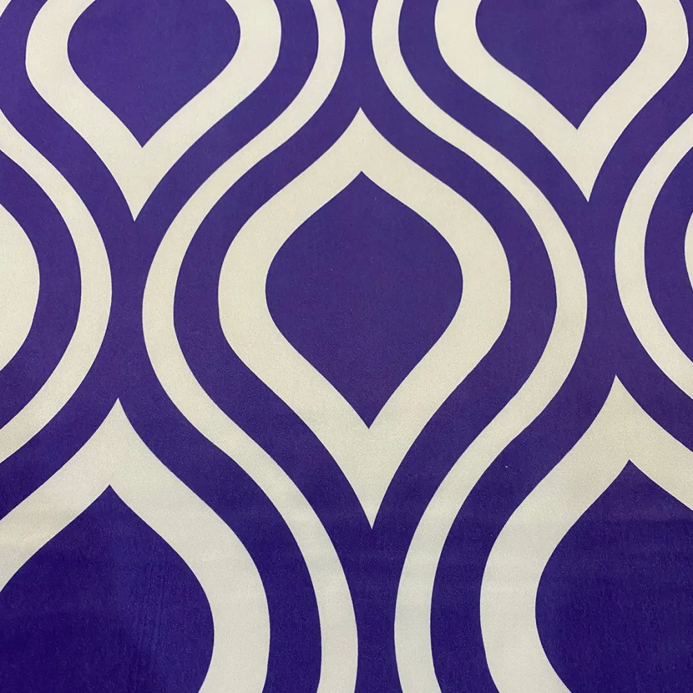 Groovy Print (Lamour) Table Runner in Purple