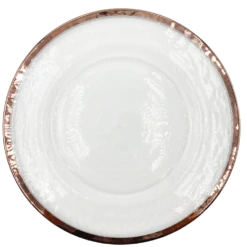 Halo - Glass Charger Plate in Rose Gold (Item # 0212)