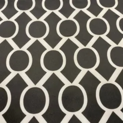 Halo Print (Lamour) Table Linen in Black and White