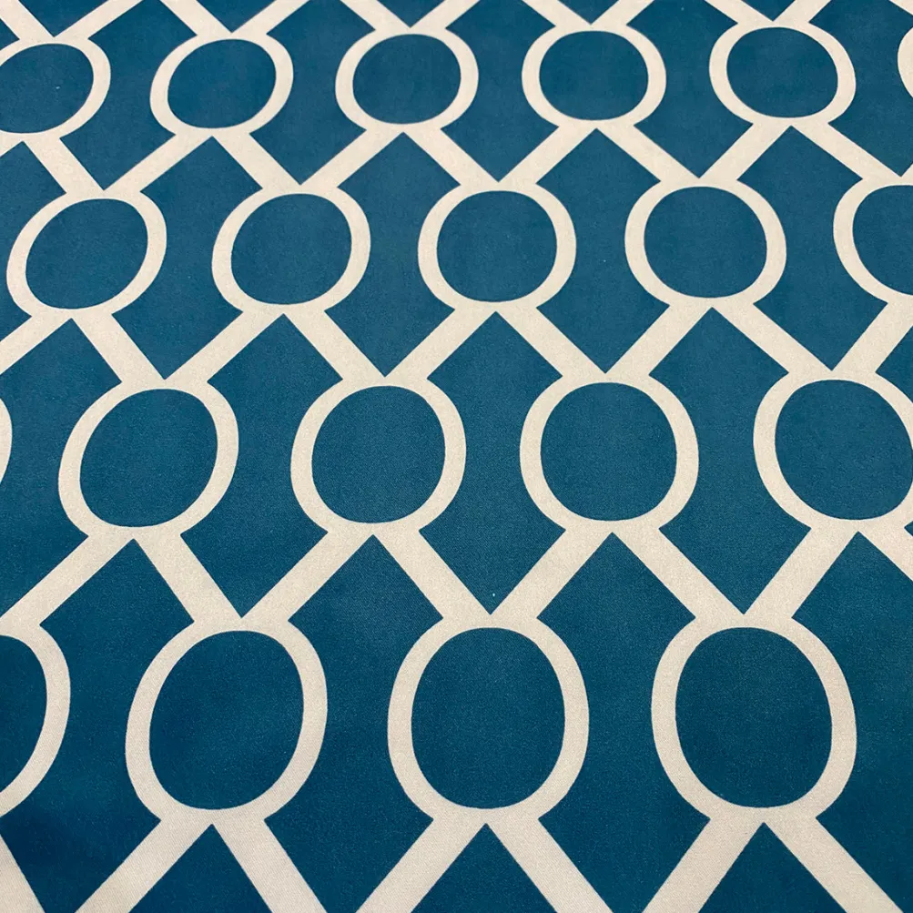 Halo Print (Lamour) Table Linen in Teal