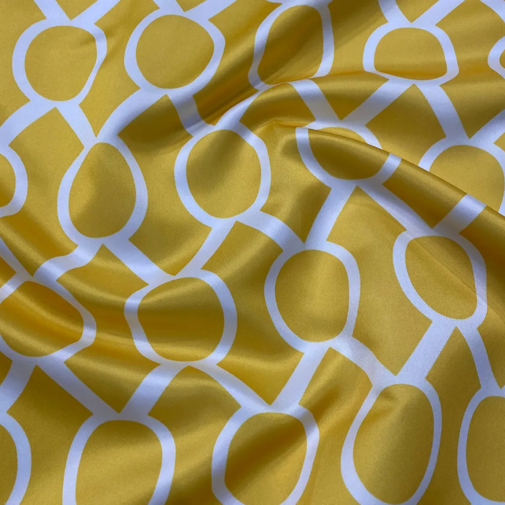Halo Print (Lamour) Table Napkin in Yellow
