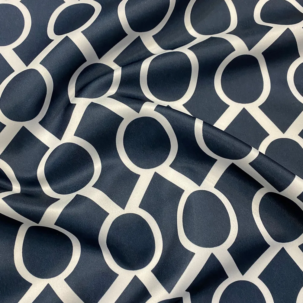 Halo Print (Lamour) Table Napkin in Navy