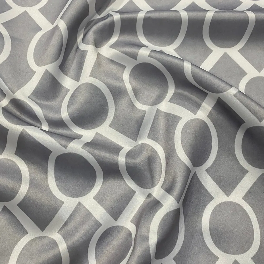 Halo Print (Lamour) Table Napkin in Silver