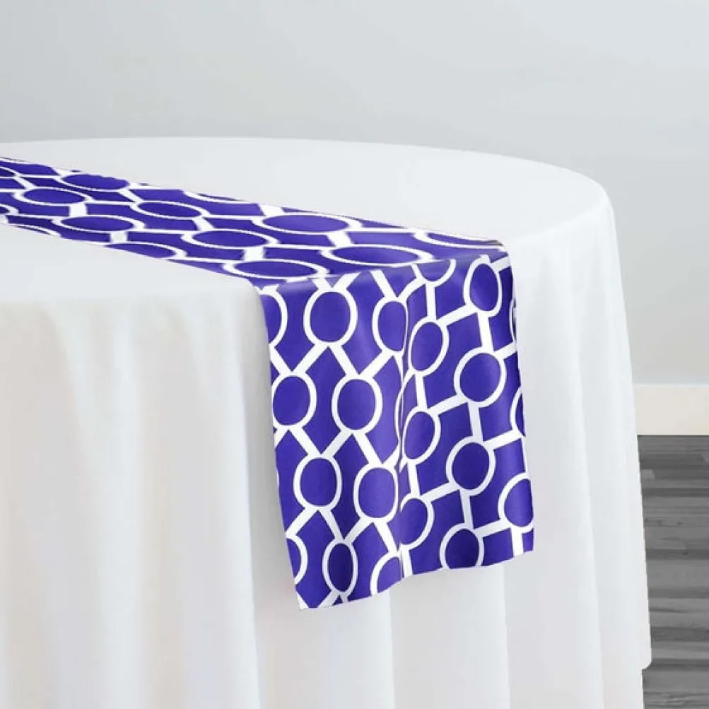 Halo Print (Lamour) Table Runner in Purple