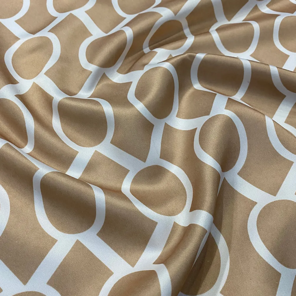Halo Print (Lamour) Table Runner in Khaki
