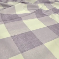 Hampton Checker (Poly Print) Table Linen in Lilac