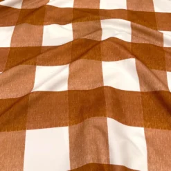 Hampton Checker (Poly Print) Table Runner in Rust