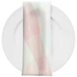 Hampton Checker (Poly Print) Table Napkin in Dusty Rose