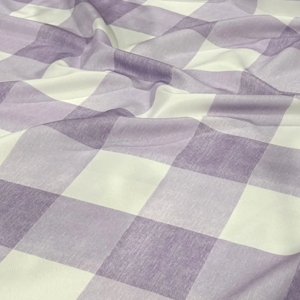 Hampton Checker (Poly Print) Table Napkin in Lilac