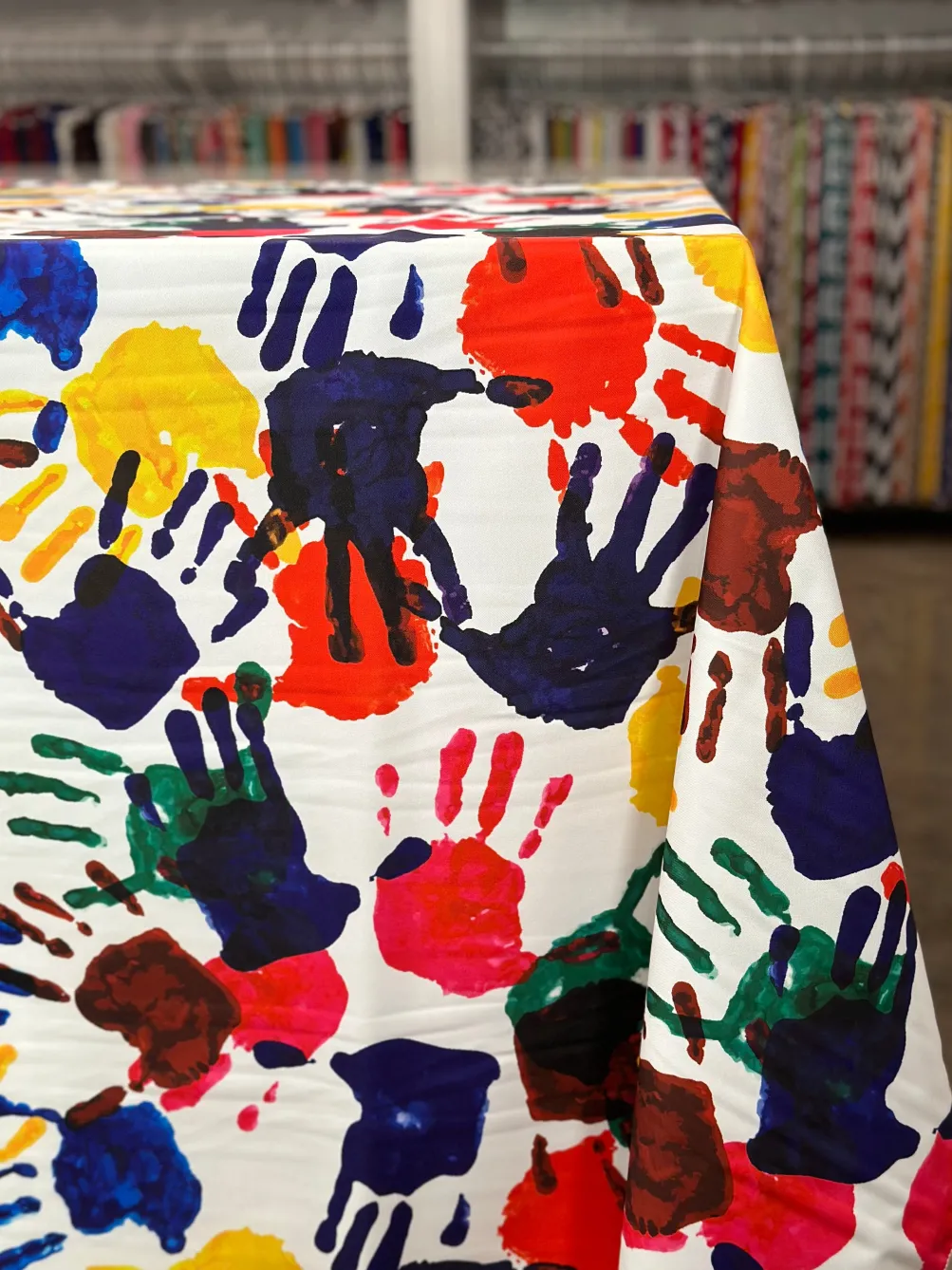 Happy Hands (Poly Print) Table Linen