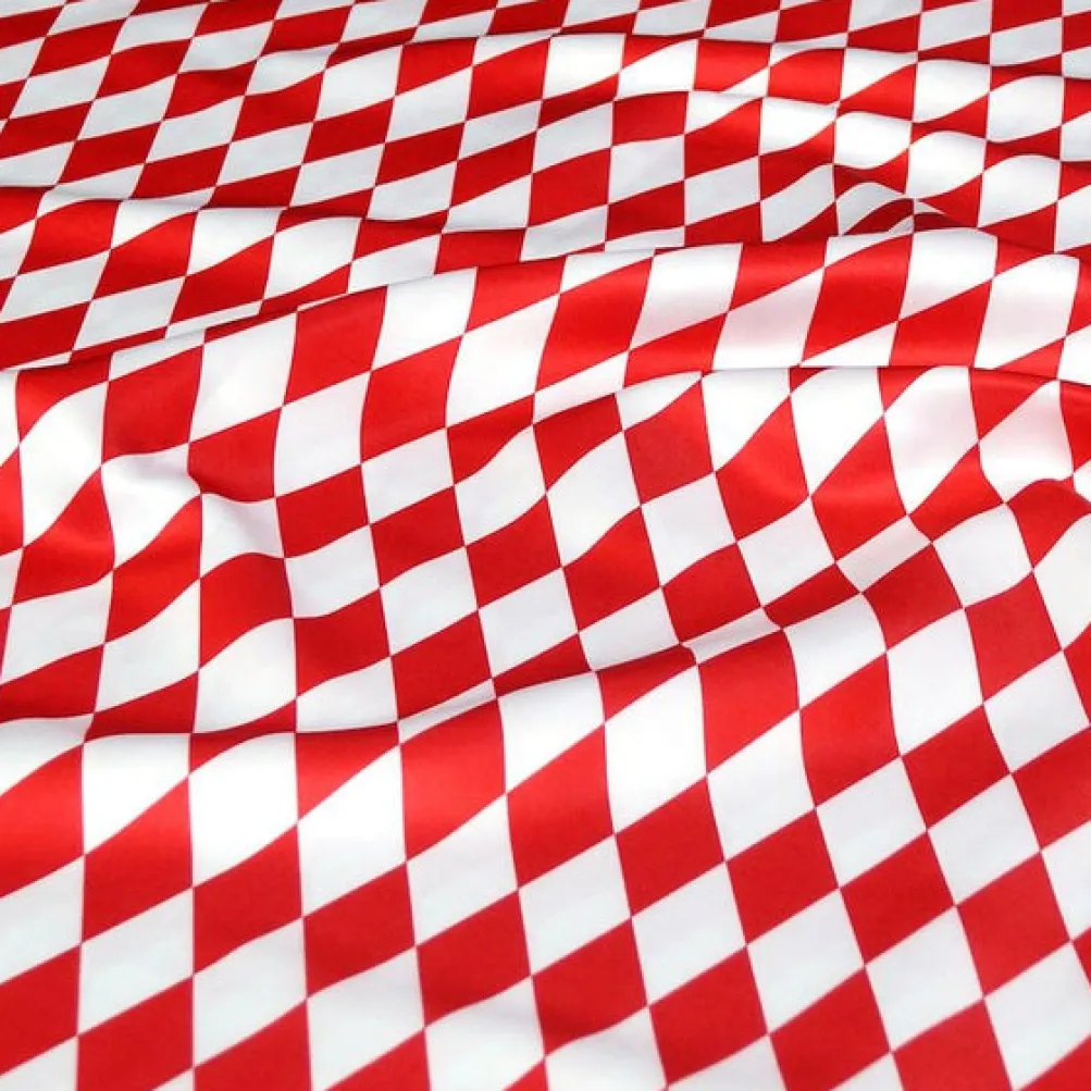 Harlequin Print (Lamour) Table Linen in Red