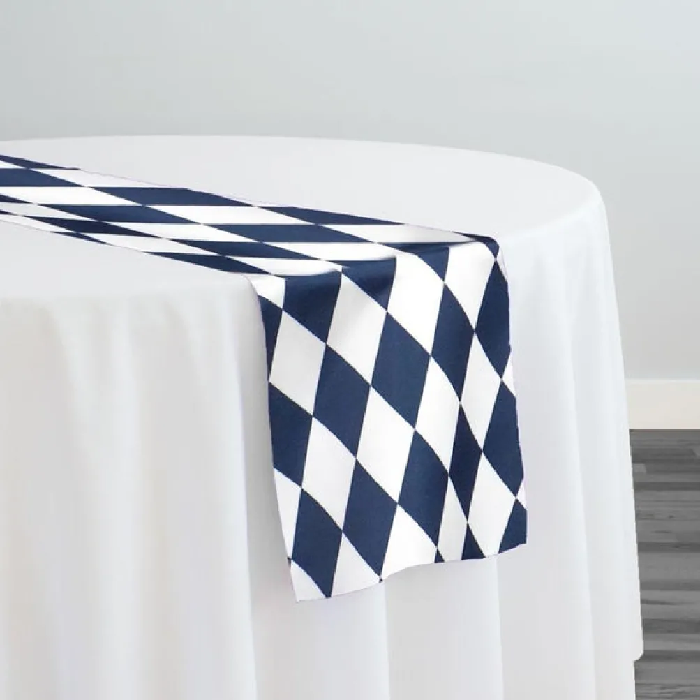 Harlequin Print (Lamour) Table Runner in Navy