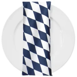 Harlequin Print (Lamour) Table Napkin in Navy