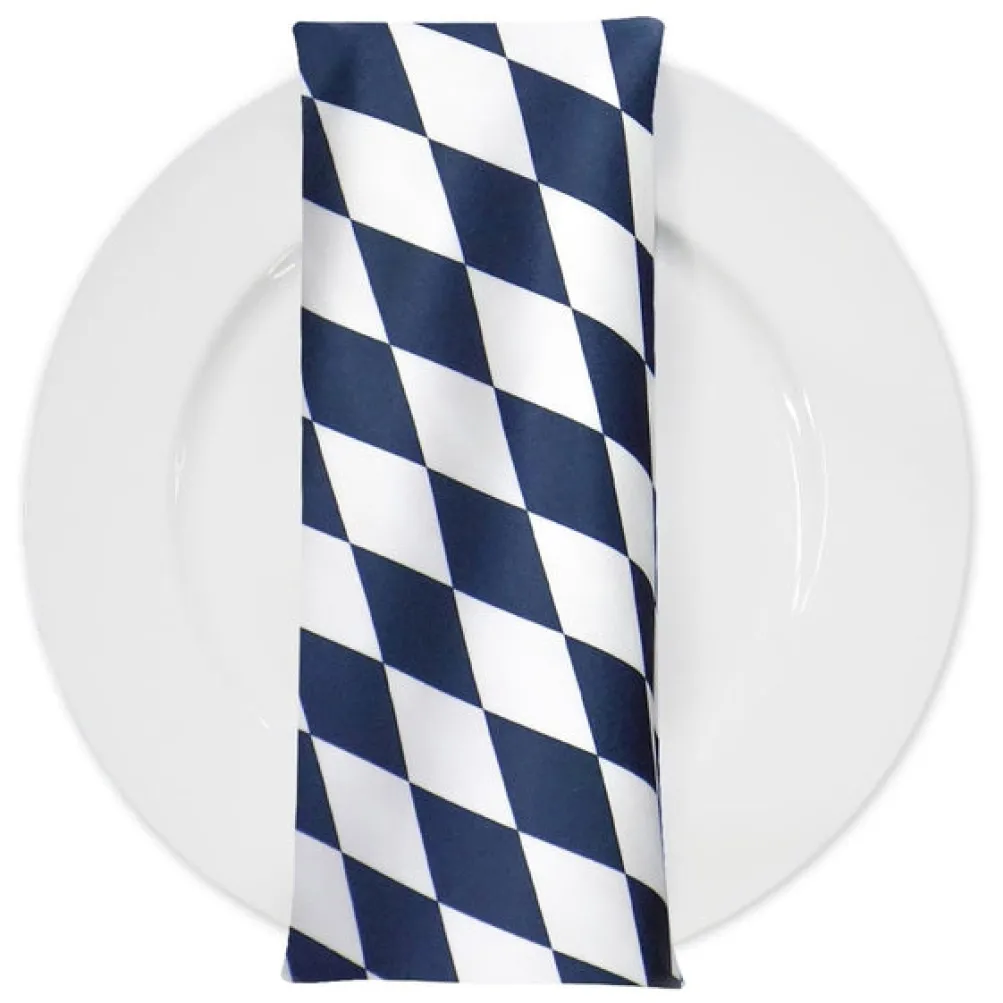 Harlequin Print (Lamour) Table Napkin in Navy