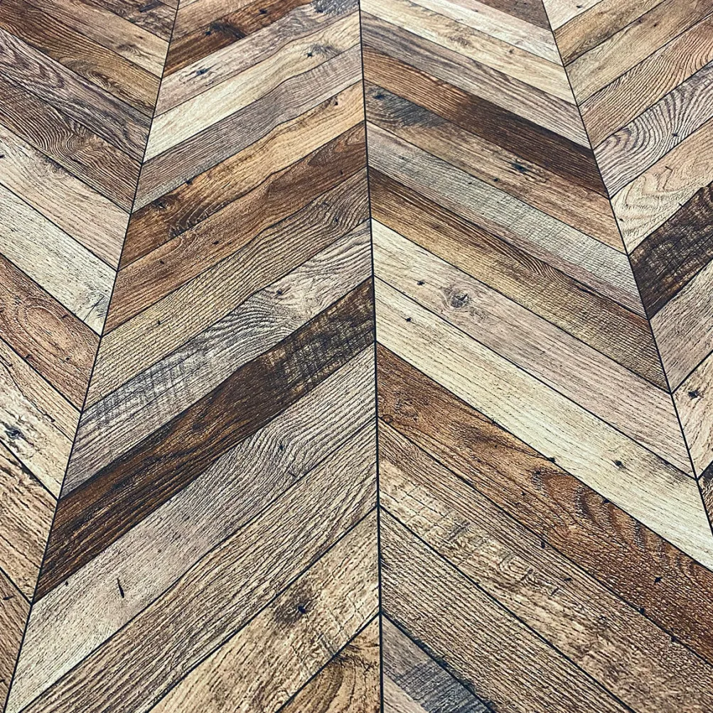 Herringbone (Poly Print) Table Linen Natural