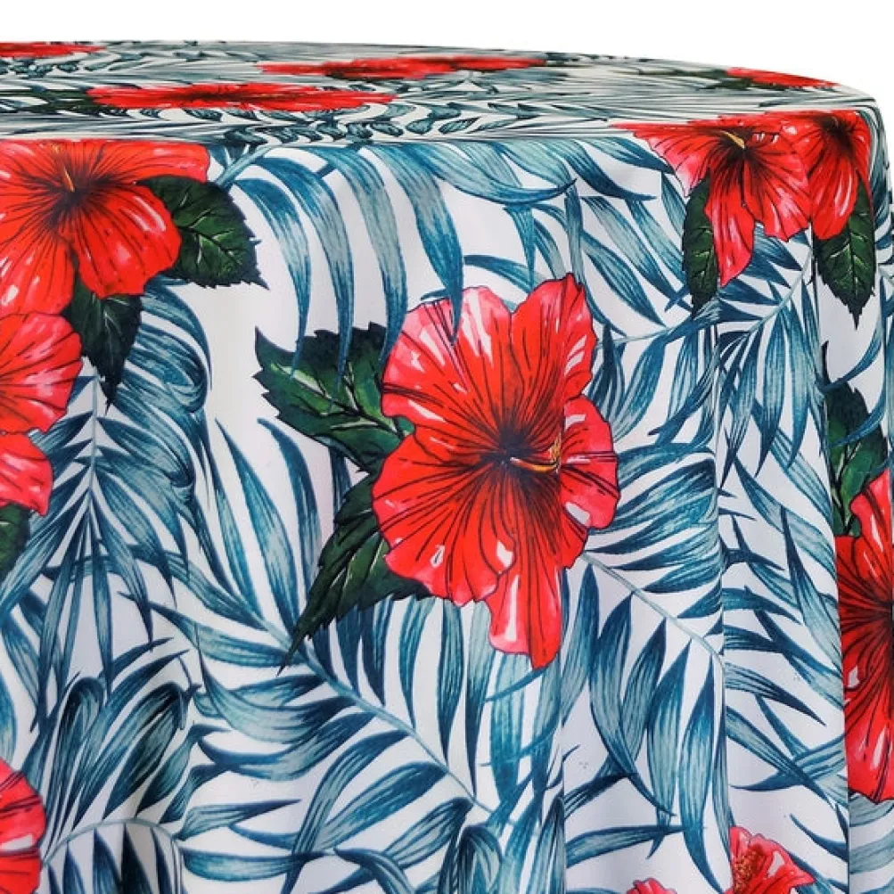 Hibiscus (Poly Print) Table Linen