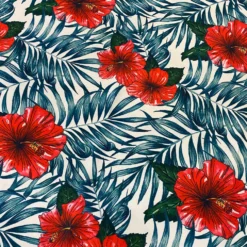Hibiscus (Poly Print) Table Linen