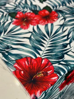 Hibiscus (Poly Print) Table Linen