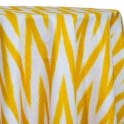 Horizon (Poly Print) Table Linen in Yellow