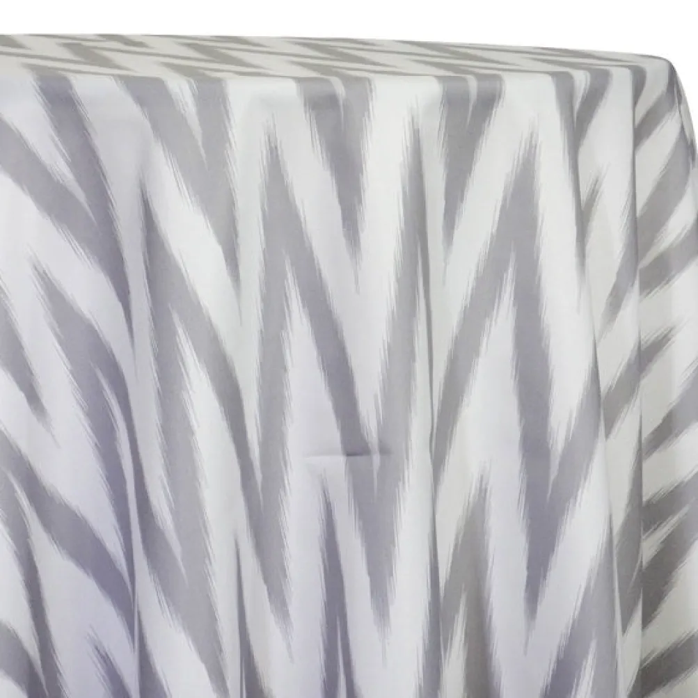 Horizon (Poly Print) Table Linen in Silver