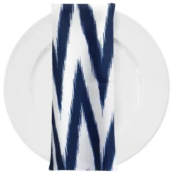 Horizon (Poly Print) Table Napkin in Navy