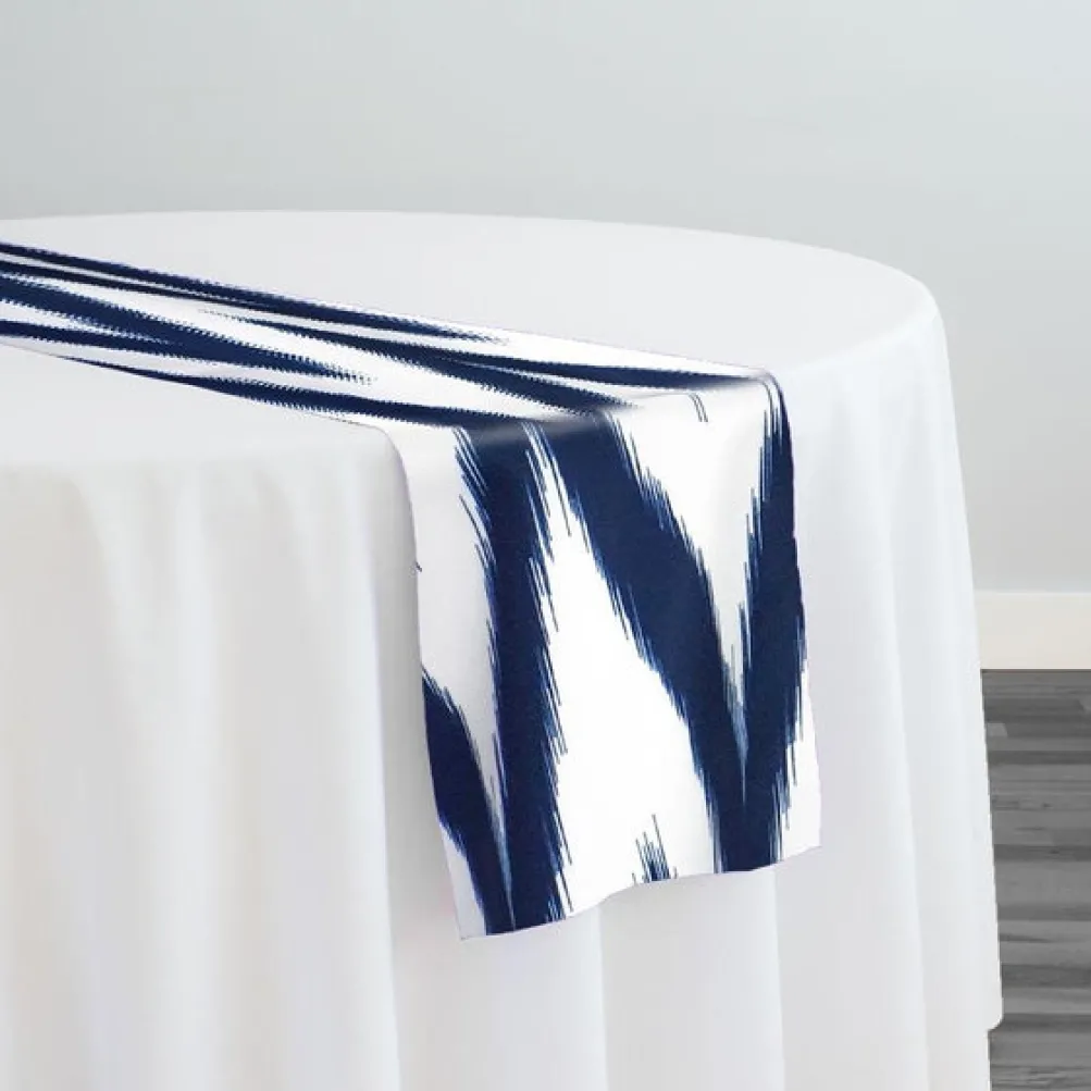 Horizon (Poly Print) Table Runner in Navy