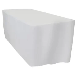 Imitation Burlap (100% Poly) Banquet Fitted Tablecloths - Hospitality Line