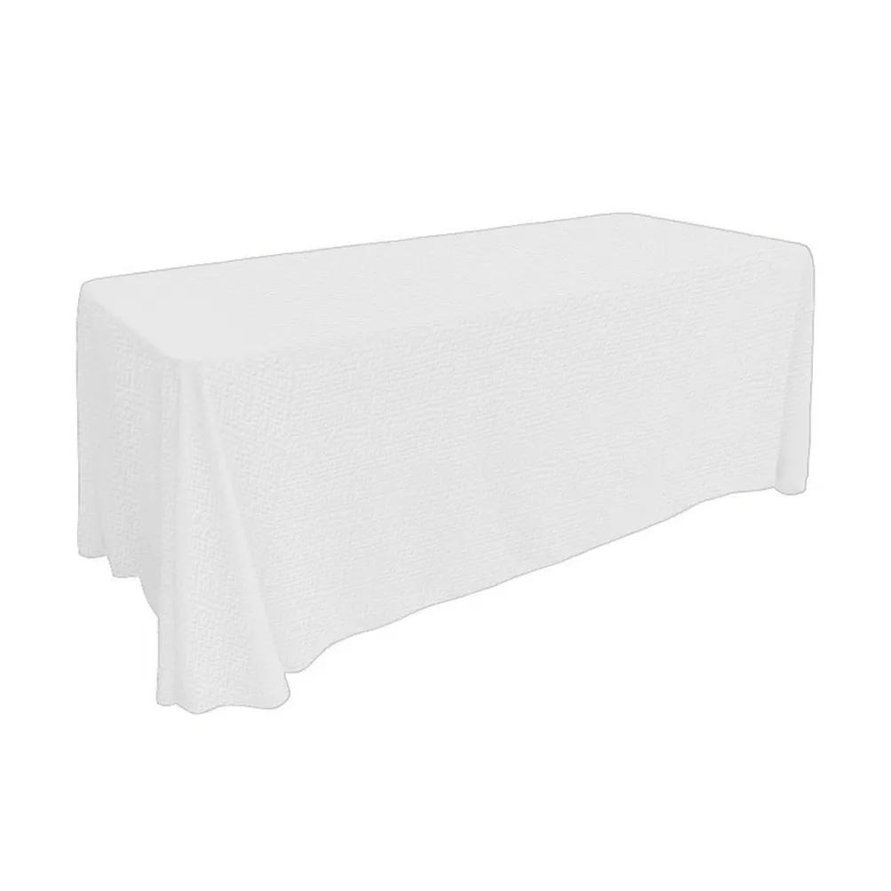 Imitation Burlap (100% Poly) Banquet Fitted Tablecloths - Hospitality Line