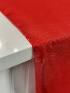 Imitation Burlap Table Linen in Red