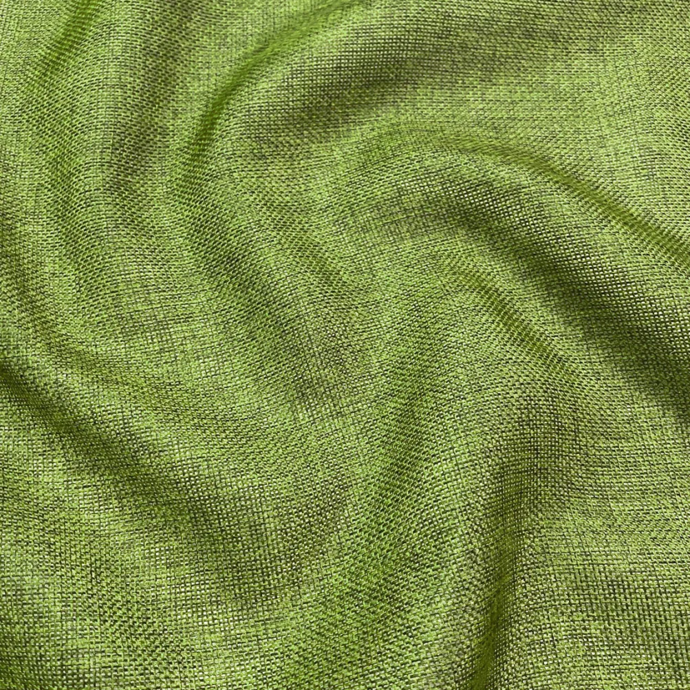 Imitation Burlap Table Linen in Willow Green