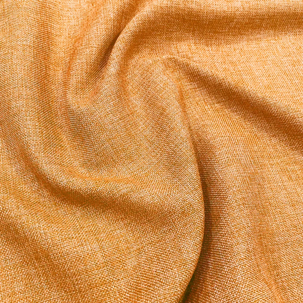 Imitation Burlap Table Linen in Tangerine