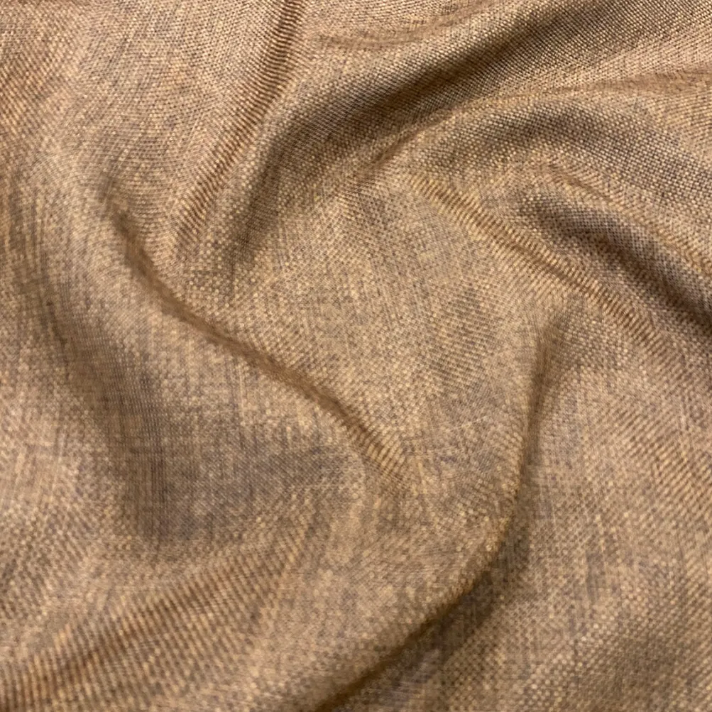 Imitation Burlap Table Linen in Coffee