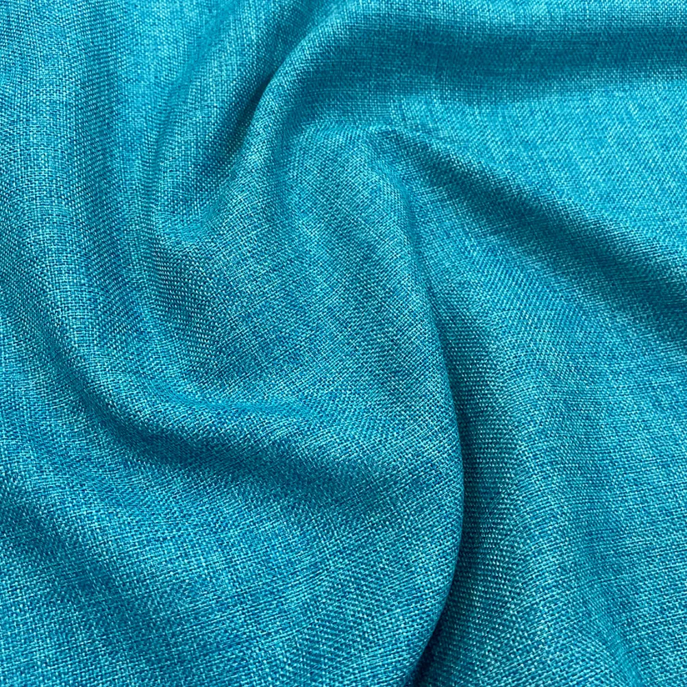 Imitation Burlap Table Linen in Teal